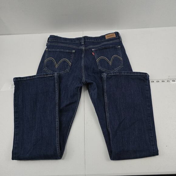 Levi's 518‎ too superlow boot cut jeans blue 11m 30x32 denim 5335 - Picture 3 of 12